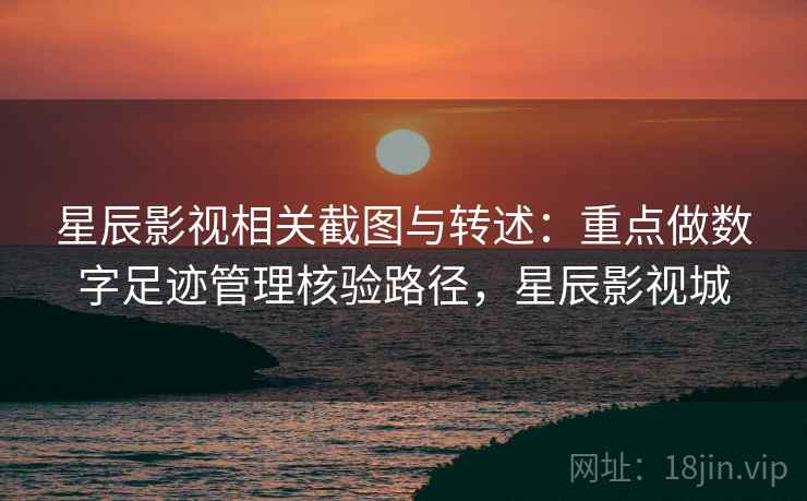 星辰影视相关截图与转述：重点做数字足迹管理核验路径，星辰影视城