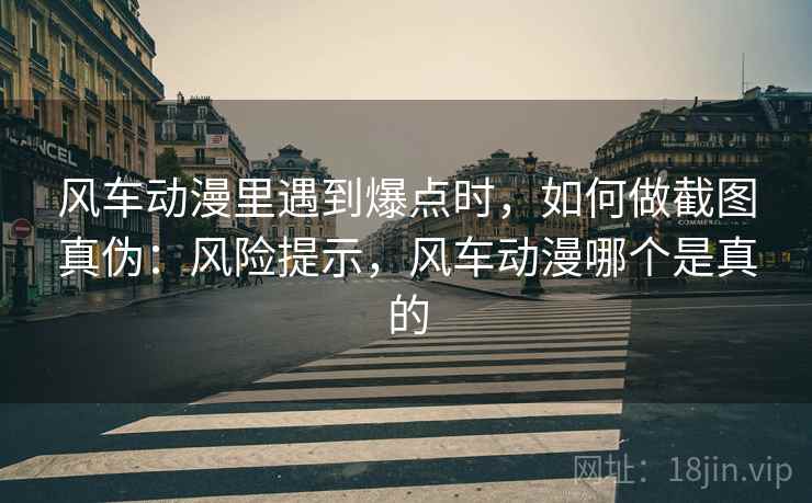 风车动漫里遇到爆点时，如何做截图真伪：风险提示，风车动漫哪个是真的